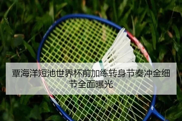 覃海洋短池世界杯前加练转身节奏冲金细节全面曝光